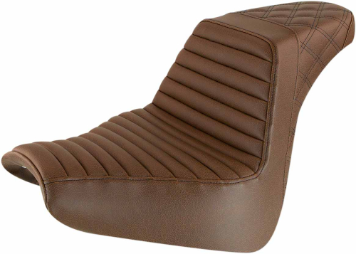 Saddlemen - Saddlemen Step-Up Front TR/Rear LS Seat - Brown - 818-31-176BR