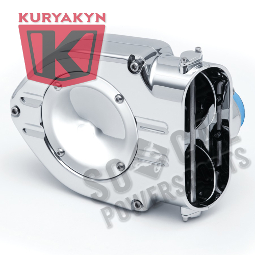 Kuryakyn - Kuryakyn Standard Hypercharger - Chrome Trap Door and Chrome Butterflies - 9326