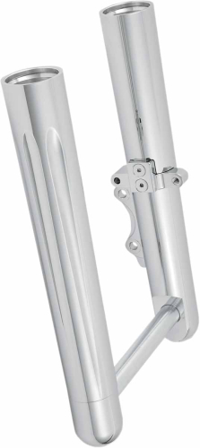 Arlen Ness - Arlen Ness Hot Legs Dual Disc Fork Leg Set - Deep Cut - Chrome - 06-510