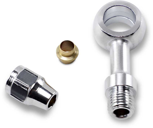 Drag Specialties - Drag Specialties Universal Chrome Straight Banjo Fitting - 7/16in. - 352