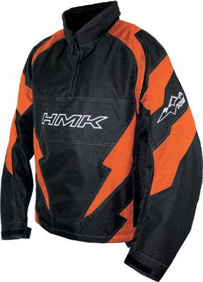 HMK - HMK Throttle Pullover Jacket - HM7JTHROM - Black/Orange - Medium