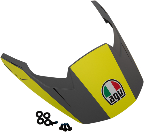 AGV - AGV Peak for AX-9 Helmets - Gray/Fluorescent Yellow - 21KIT76325004