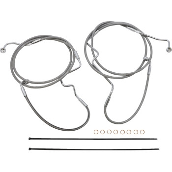 Magnum - Magnum XR Stainless Dot Handlebar Installation Kit - 15in-17in. - Chrome Fittings - 589972