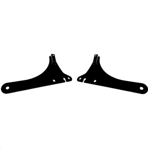 Cycle Visions - Cycle Visions Sissy Bar Side Plates - Black - CV-8098