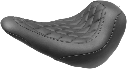 Mustang - Mustang Wide Tripper Solo Seat - Diamond Stitch - Black - 83044