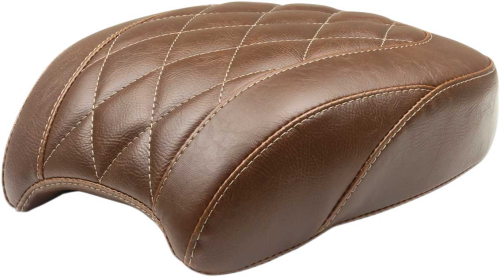 Mustang - Mustang Wide Tripper Solo Seat - Diamond Stitch - Brown - 83054