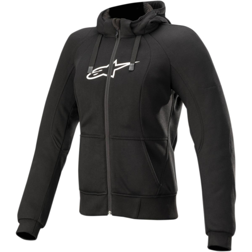 Alpinestars - Alpinestars Stella Chrome Sport Hoodie Womens Jacket - 4210920-10-L - Black - Large