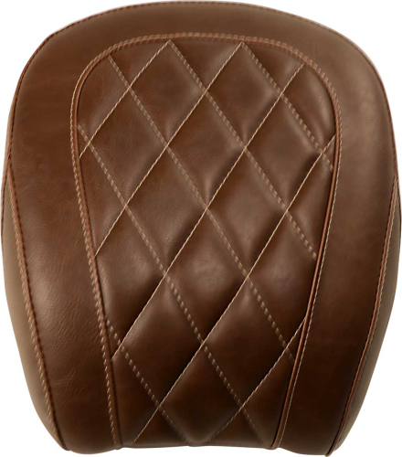 Mustang - Mustang Wide Tripper Solo Seat - Diamond Stitch - Brown - 83006