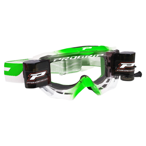 Pro Grip - Pro Grip 3200 Venom Goggles with Roll-Off System - PZ3200ROVER - Green - OSFA