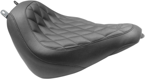 Mustang - Mustang Wide Tripper Solo Seat - Diamond Stitch - Black - 83008