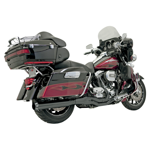 Bassani Manufacturing - Bassani Manufacturing B4 Straight Exhaust System - Black Ceramic - FLH-757B