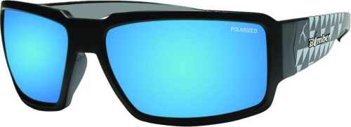 Bomber - Bomber Boogie Bomb Polarized Floating Sunglasses - BG111-ICE-M - Matte Black / Ice Blue Lens - OSFM