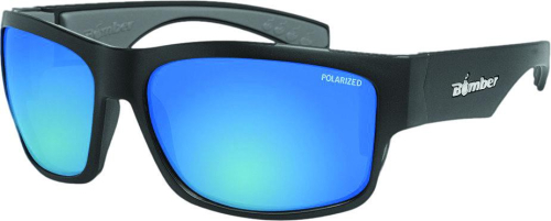 Bomber - Bomber Tiger Bomb Polarized Floating Sunglasses - TR111-ICE - Matte Black / Ice Blue Lens - OSFM
