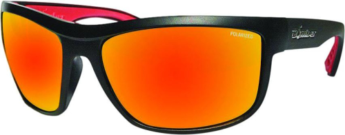 Bomber - Bomber Hub Bomb Polarized Floating Sunglasses - HB111-RM-RF - Matte Black / Red Mirror Lens - OSFM