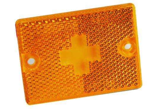 Wesbar - Wesbar Replacement Lens for Clearance/Side Marker Light with Reflex - Amber - 003338