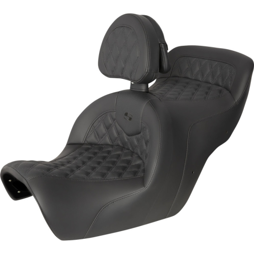 Saddlemen - Saddlemen Road Sofa LS Seat with Backrest - Unheated - H88-07-182BR