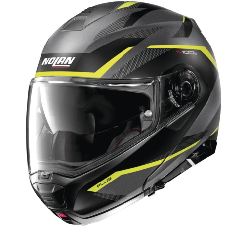 Nolan - Nolan N100-5 Plus Overland Helmet - N1P527023033X - Flat Gray/Yellow