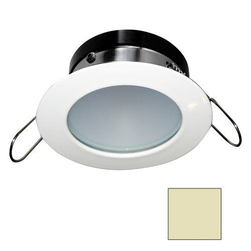 I2Systems Inc - i2Systems Apeiron A1110Z - 4.5W Spring Mount Light - Round - Warm White - White Finish