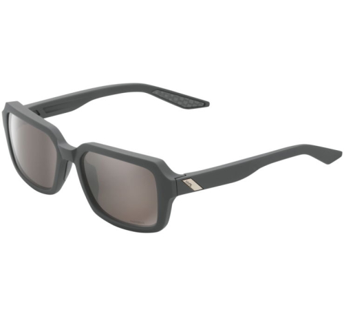 100% - 100% Rideley Sunglasses - 60030-00000 - Soft Tact Cool Gray / Silver Lens - OSFM