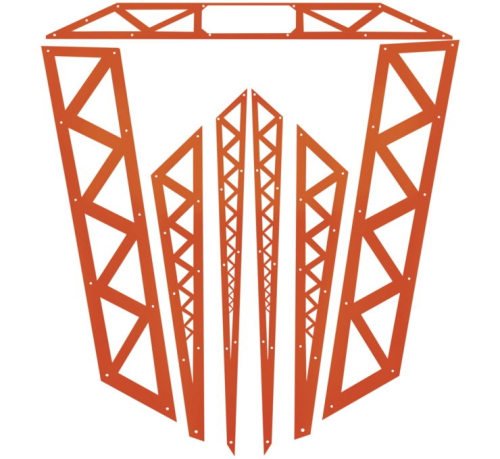 Thumper Fab - Thumper Fab Audio Roof Accent Trim Panel - Highlifter Orange - Level 2/3 - TF020304.A-OR