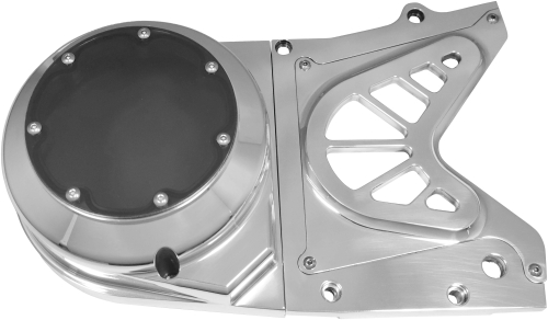 ModQuad - ModQuad Stator Cover and Chain Guard - Smoke Insert/Raised Guard - Polished - ST1-SM
