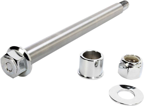 Drag Specialties - Drag Specialties Chrome Axle Kit - Front - 0214-0951