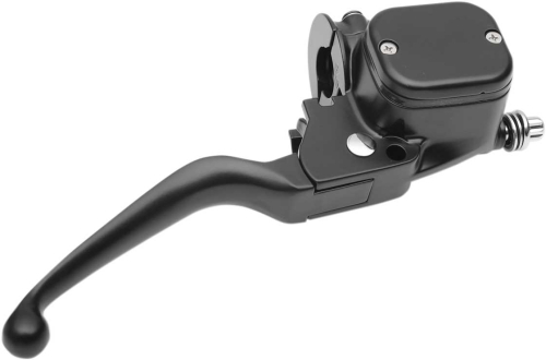 Drag Specialties - Drag Specialties 11/16in. Dual-Disc Master Cylinder with Lever and Clamp Half - Black - 0610-0690