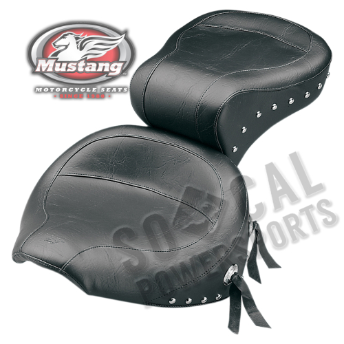 Mustang - Mustang Wide Super Touring One-Piece Studded Seat - 75503
