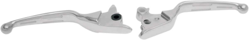Drag Specialties - Drag Specialties Slotted Wide Blade Lever Set - Chrome - 0610-0220