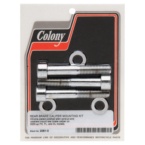 Colony - Colony Rear Brake Caliper Chrome Allen-Head Bolt Kit - 2081-3