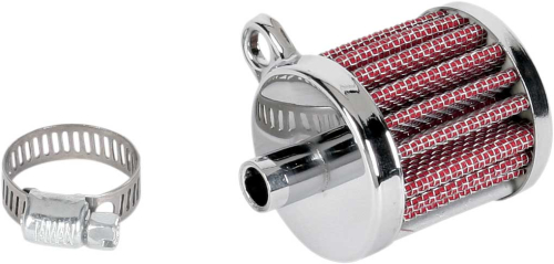 Drag Specialties - Drag Specialties Mini Crankcase Vent Filter - Chrome - 35-0322BC-114