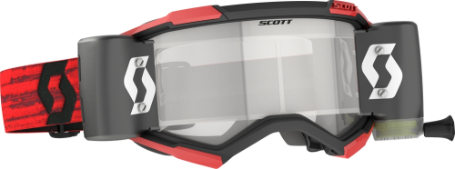 Scott USA - Scott USA Fury Works Film System Goggles - 278596-0084113 - Dark Red / Clear Works Lens - OSFM
