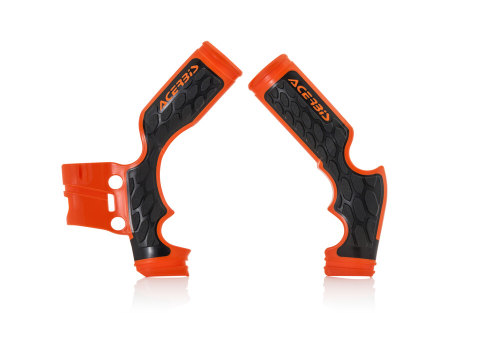 Acerbis - Acerbis X-Grip Frame Guard - Black/Orange - 2975045229