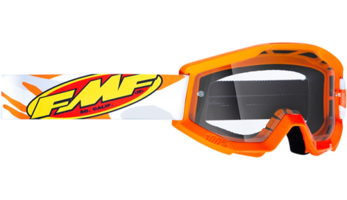 FMF Racing - FMF Racing PowerCore Assault Youth Goggles - F-50500-101-09 - Orange / Clear Lens - OSFM