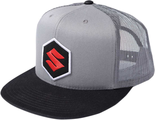 Factory Effex - Factory Effex Suzuki Mark Snapback Hat - 18-86400 - Gray/Black - OSFM