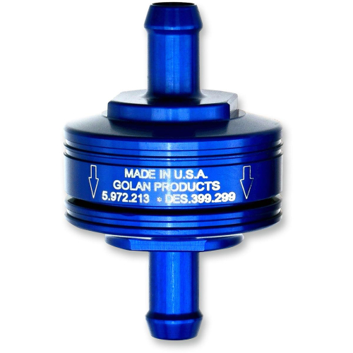 Golan Inc - Golan Inc Peak Flow Super Mini Fuel Filter - 1/4in. - Blue - 70-250G-BLUE