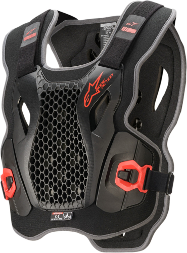 Alpinestars - Alpinestars Bionic Action Chest Protector - 6700421-13-M/L - Black/Red - Md-Lg