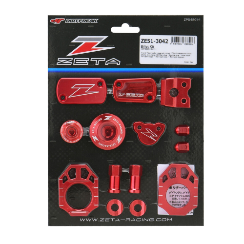 ZETA - ZETA Billet Kit - Red - ZE51-3042