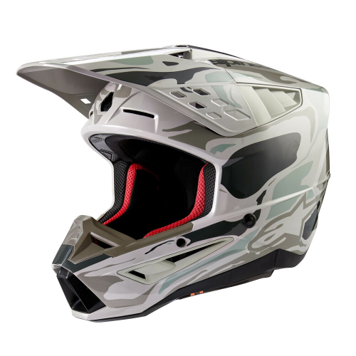 Alpinestars - Alpinestars S-M5 Mineral Helmet - 8306623-9066-S - Warm Gray/Celadon Green - Small