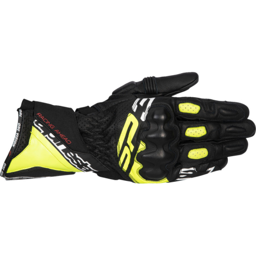 Alpinestars - Alpinestars SP-3 Gloves - 3550925-158-L - Black/Fluo Yellow/White - Large