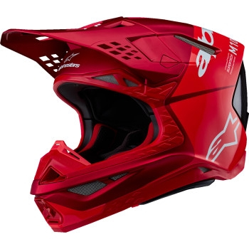 Alpinestars - Alpinestars Supertech S-M10 Flood Helmet - 8301023-3003-2X - Red Fluo/Red Matte & Glossy - 2XL