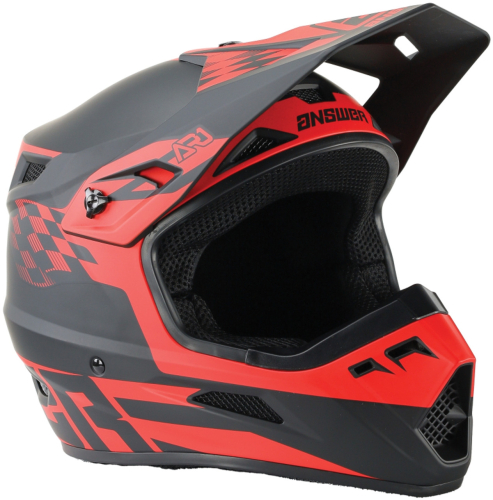 Answer - Answer AR1 Sweep Youth Helmet - 442928 - Black/Red - Medium