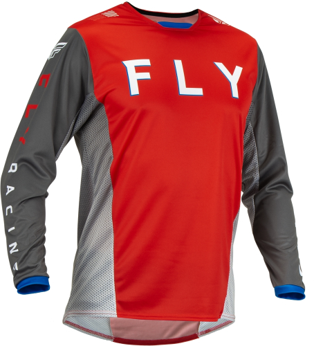 Fly Racing - Fly Racing Kinetic Kore Jersey - 376-4242X - Red/Gray - 2XL
