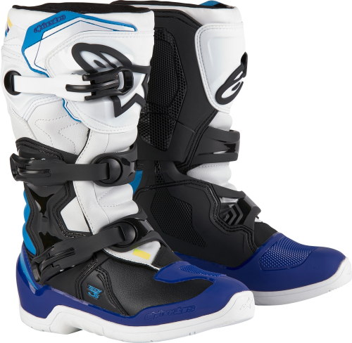 Alpinestars - Alpinestars Tech 3S Youth Boots - 2014024-2179-8 - White/Black/Enamel/Blue - 42