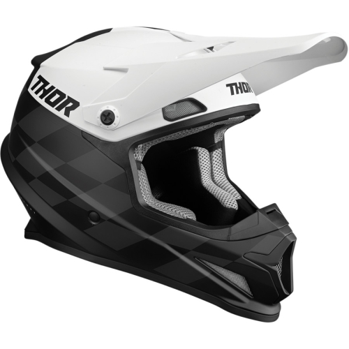 Thor - Thor Sector Birdrock Helmet - 0110-7356 - Black/White - X-Large