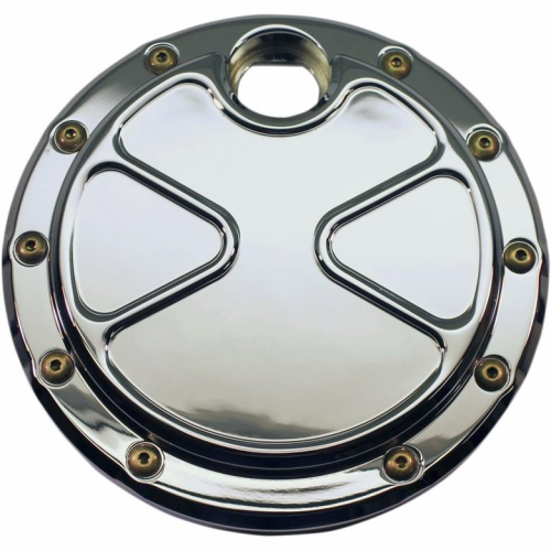 Carl Brouhard Designs - Carl Brouhard Designs Fuel Door - Bomber Series - Chrome - BSFDC