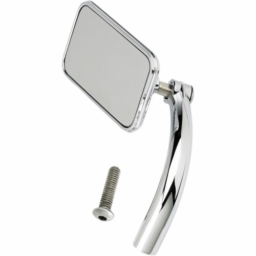 Biltwell Inc. - Biltwell Inc. Rectangular Perch Mount Utility Mirror - Chrome - UMRECHDCP