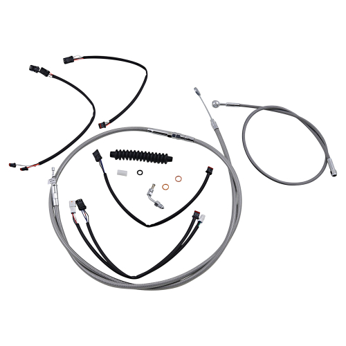 Magnum - Magnum Stainless Steel Handlebar Installation Kit with Chrome Fittings for 15-17in. Ape - 589962