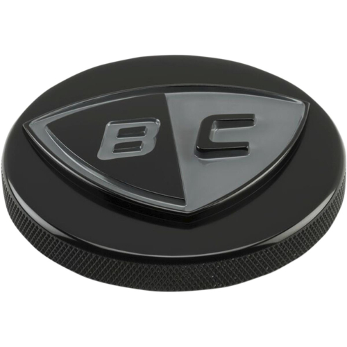 British Customs - British Customs Low Profile Gas Cap - Black with BC Logo - BC406009B