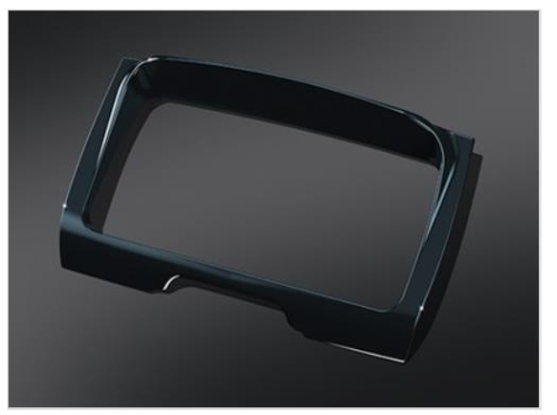 Kuryakyn - Kuryakyn Tri-Line Stereo Trim - Gloss Black - 7291